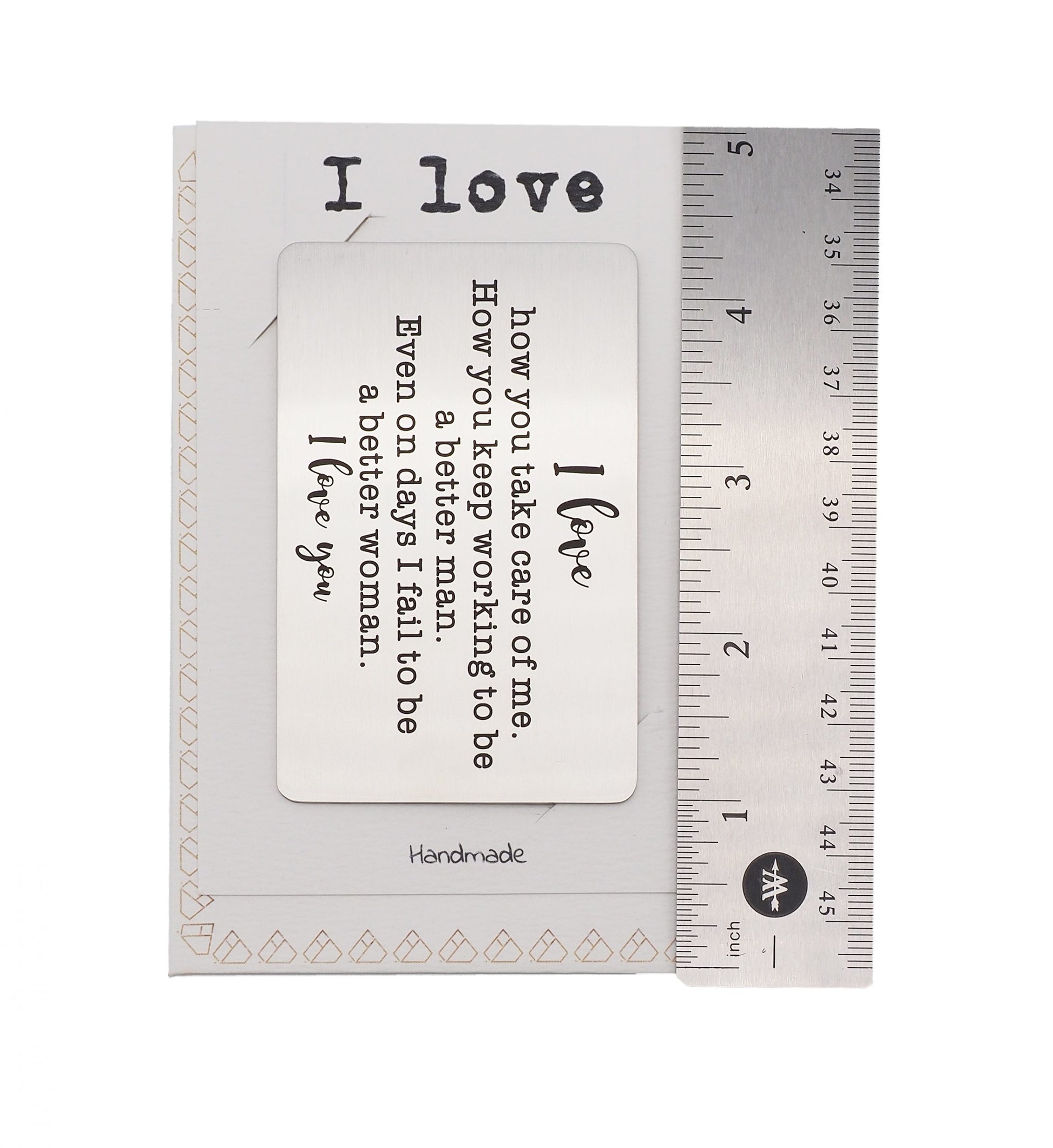 i love you wallet size card - Quinnlyn