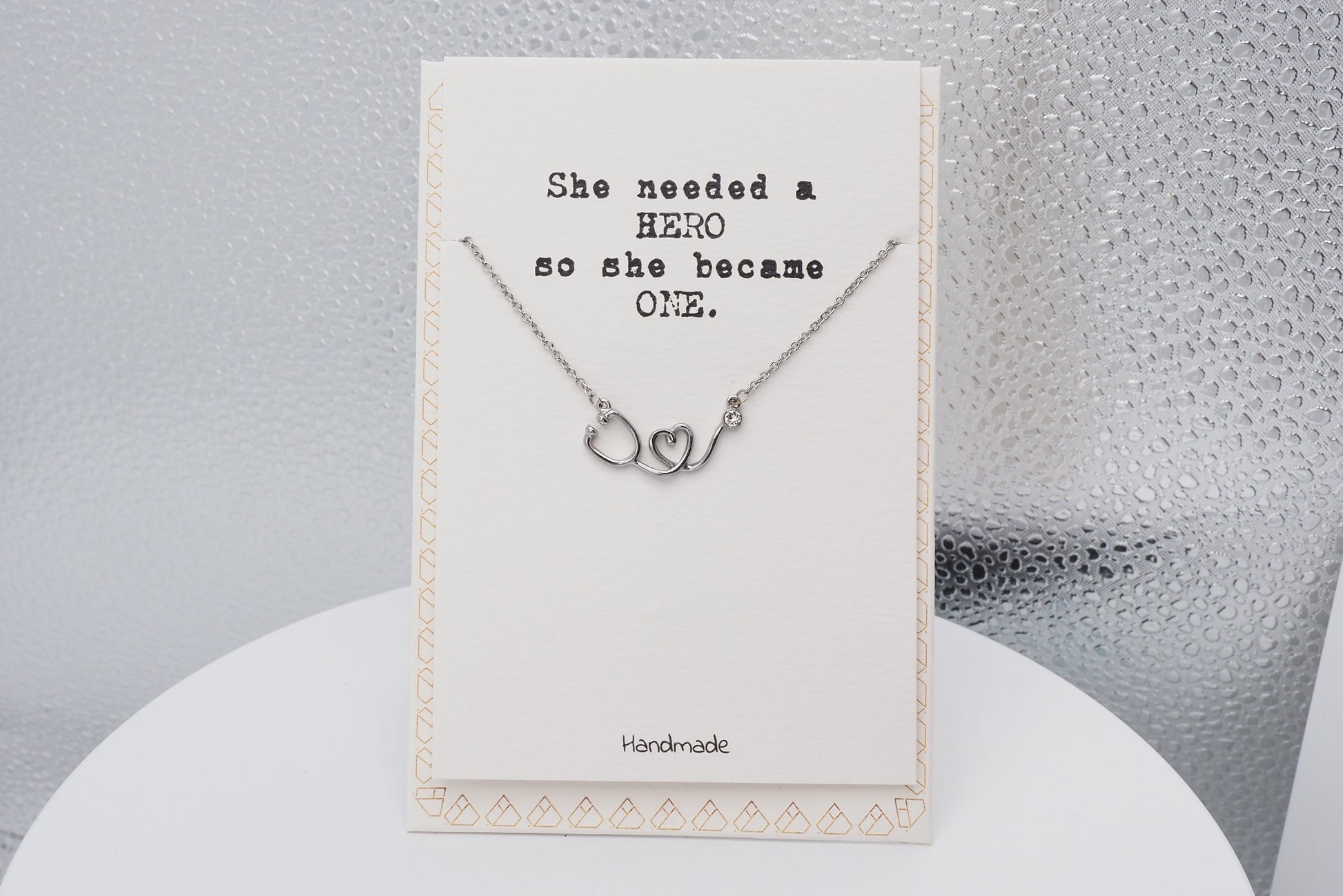 Quinnlyn - Hero - Necklace - Greeting Card