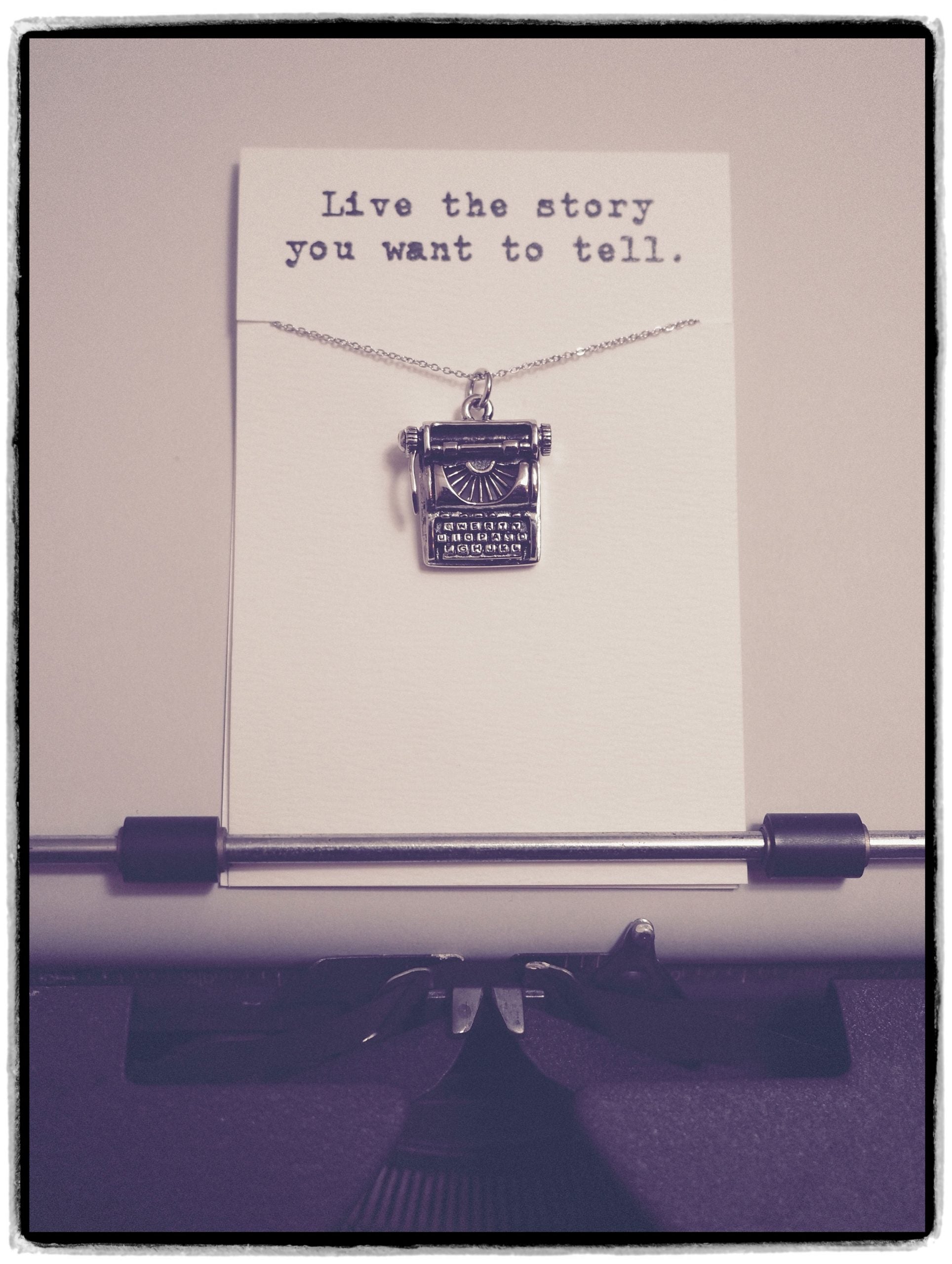 Quinnlyn - Typewriter - Necklace - Pendant