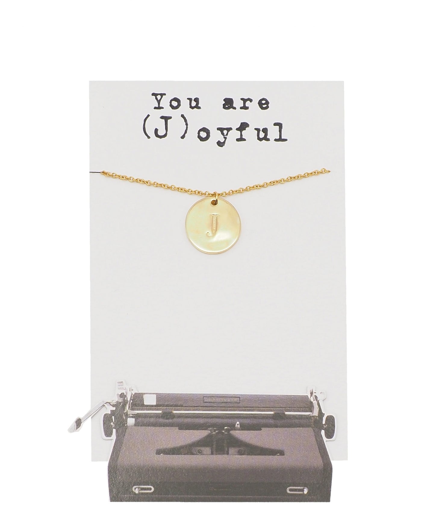 Quinnlyn - Initial J - Necklace - Pendant