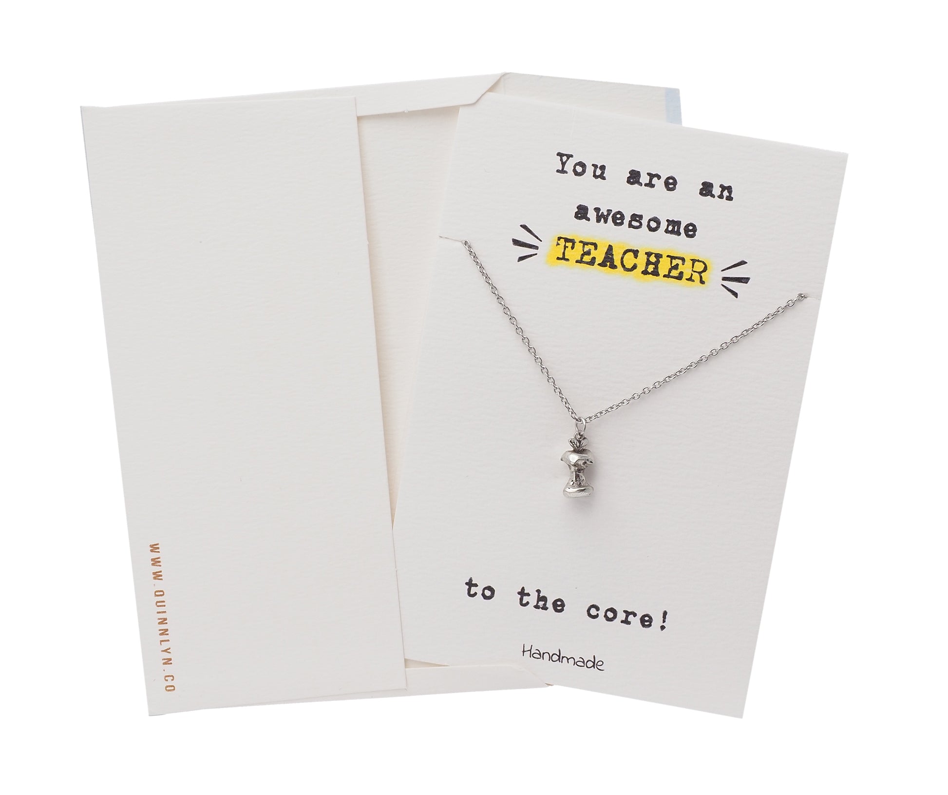 Teacher Card - Necklace - Awesome - Quinnlyn