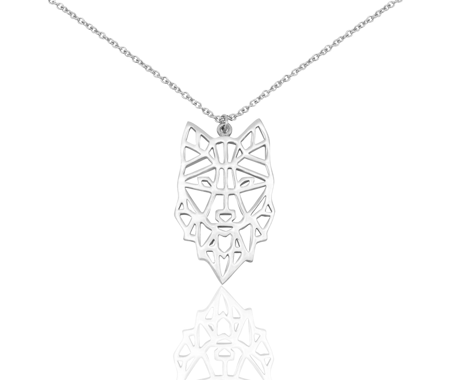 Quinnlyn & Co. Wolf Pendant Necklace, Encouragement Gifts for Women with Inspirational Quote on Greeting Card
